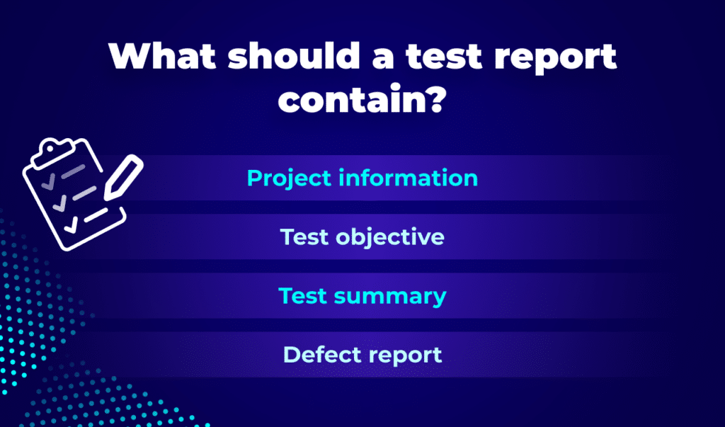 Test Reports Infographic