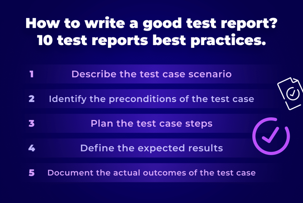 infographic Test Case best practices