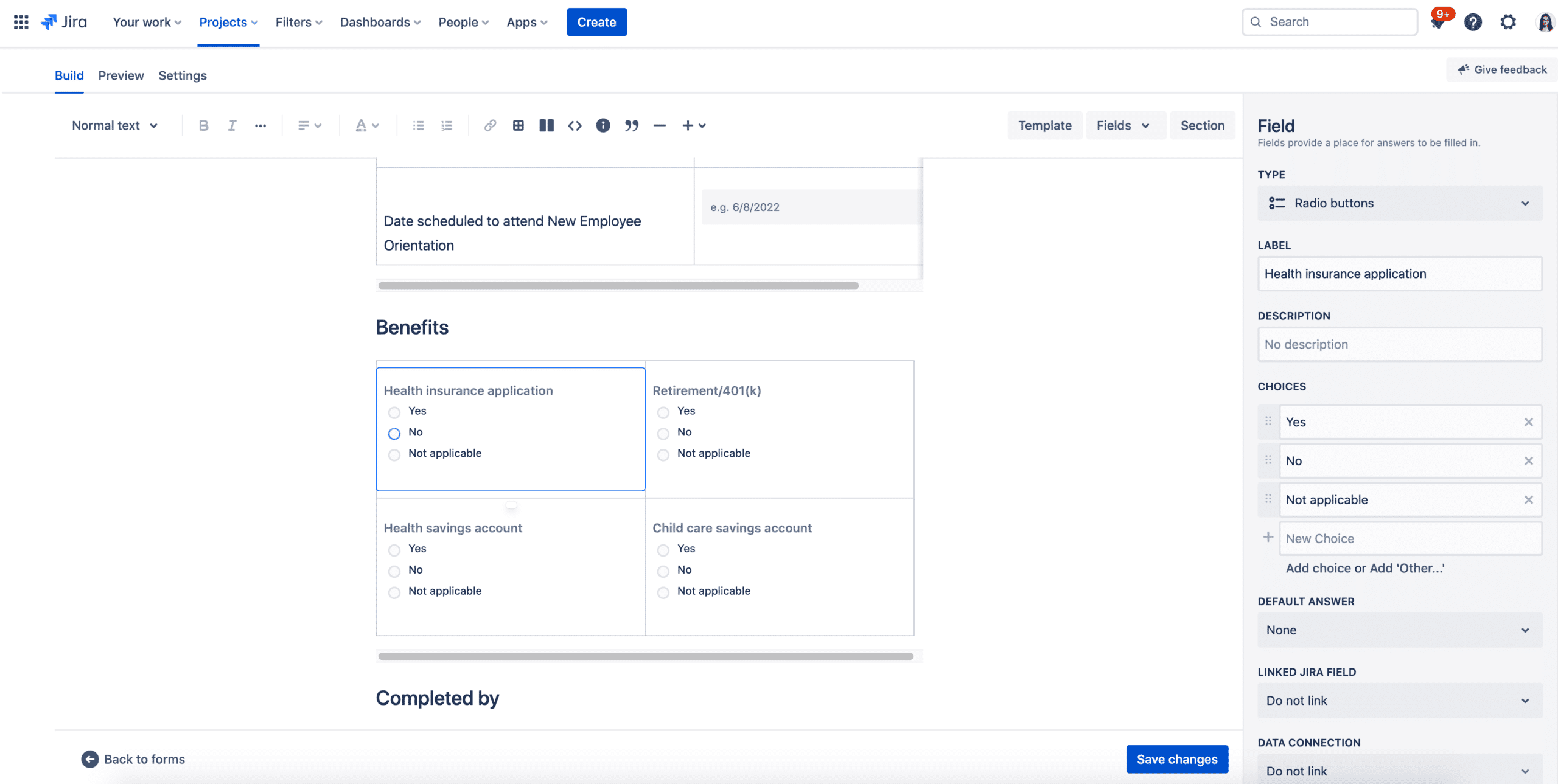 proforma forms for jira