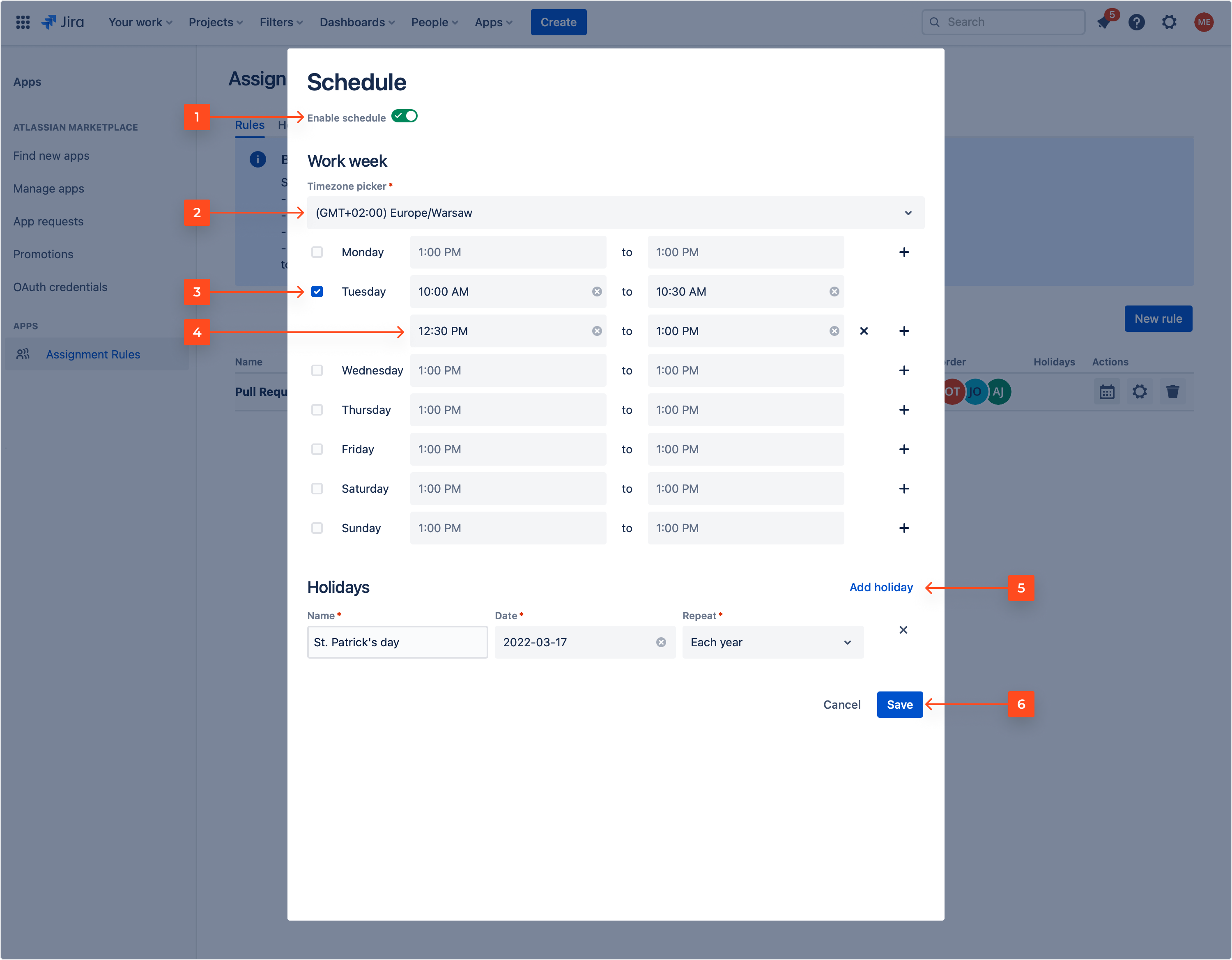 Issue Assignment Rules for Jira automatically assign issue to user