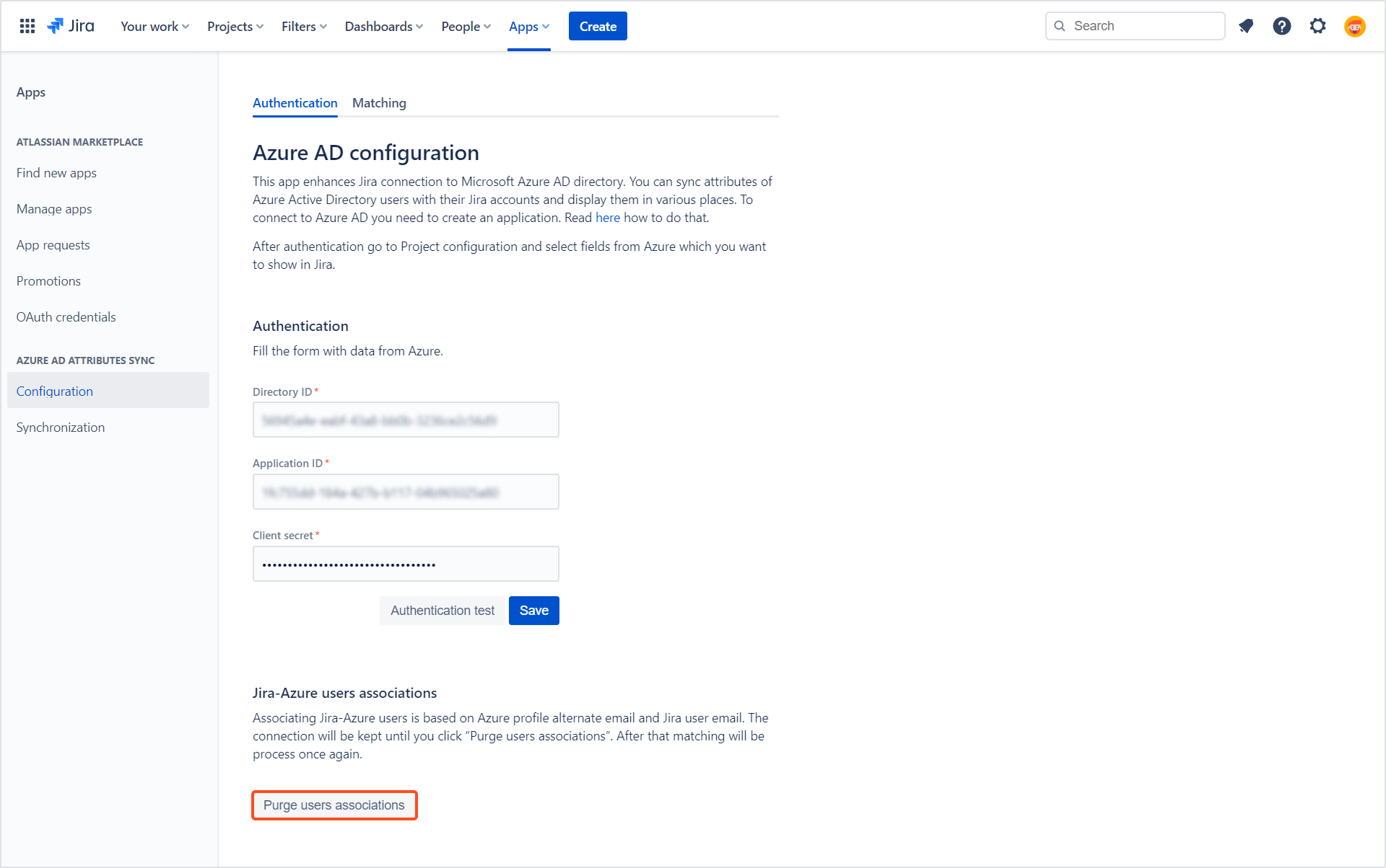 Jira Active Directory integration with Azure AD Attributes - Jira connecting to an LDAP to synchronize user accounts