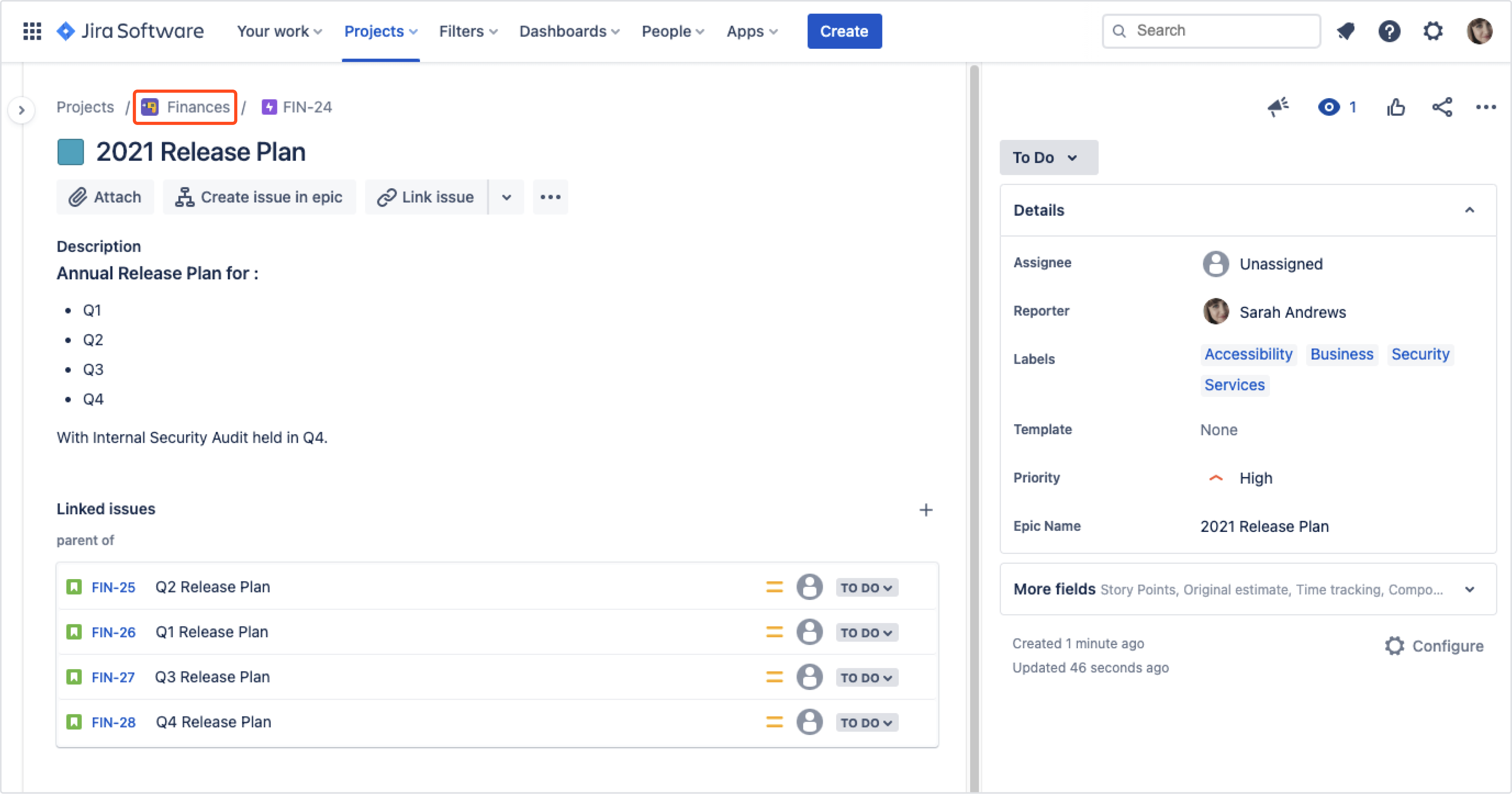 Issue Templates for Jira Cloud: Copy Epic