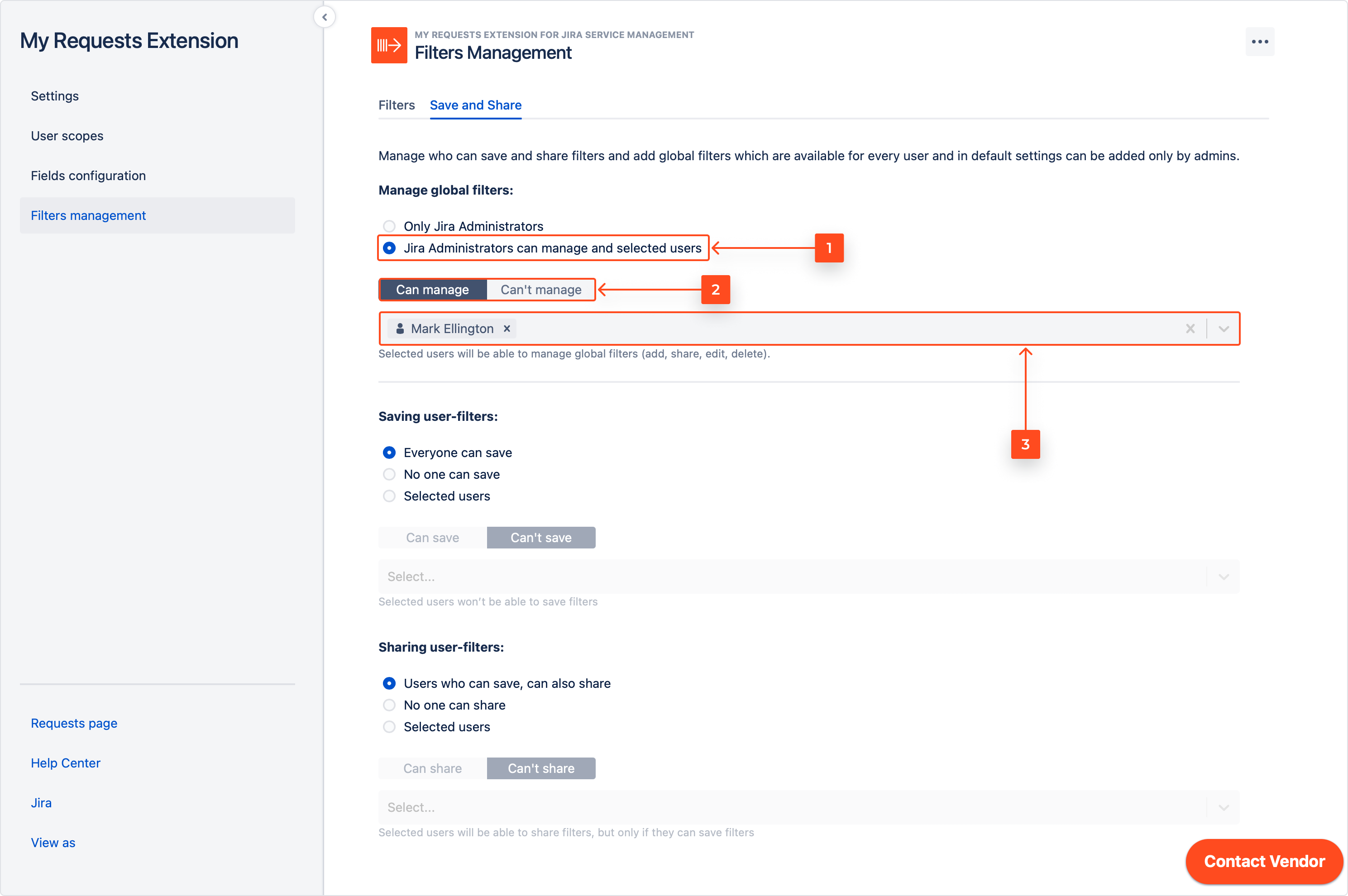 My Requests Extension - filter requests by status Jira service management