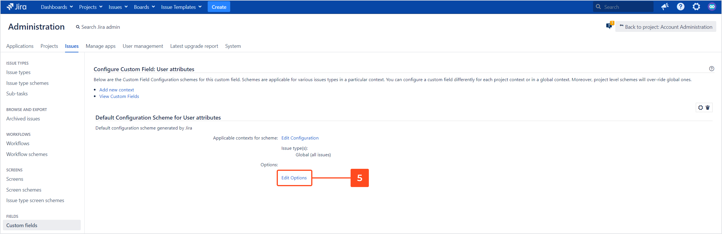 Active Directory Attributes Sync for Jira - Display AD attributes in Jira issues: Configure the AD custom field