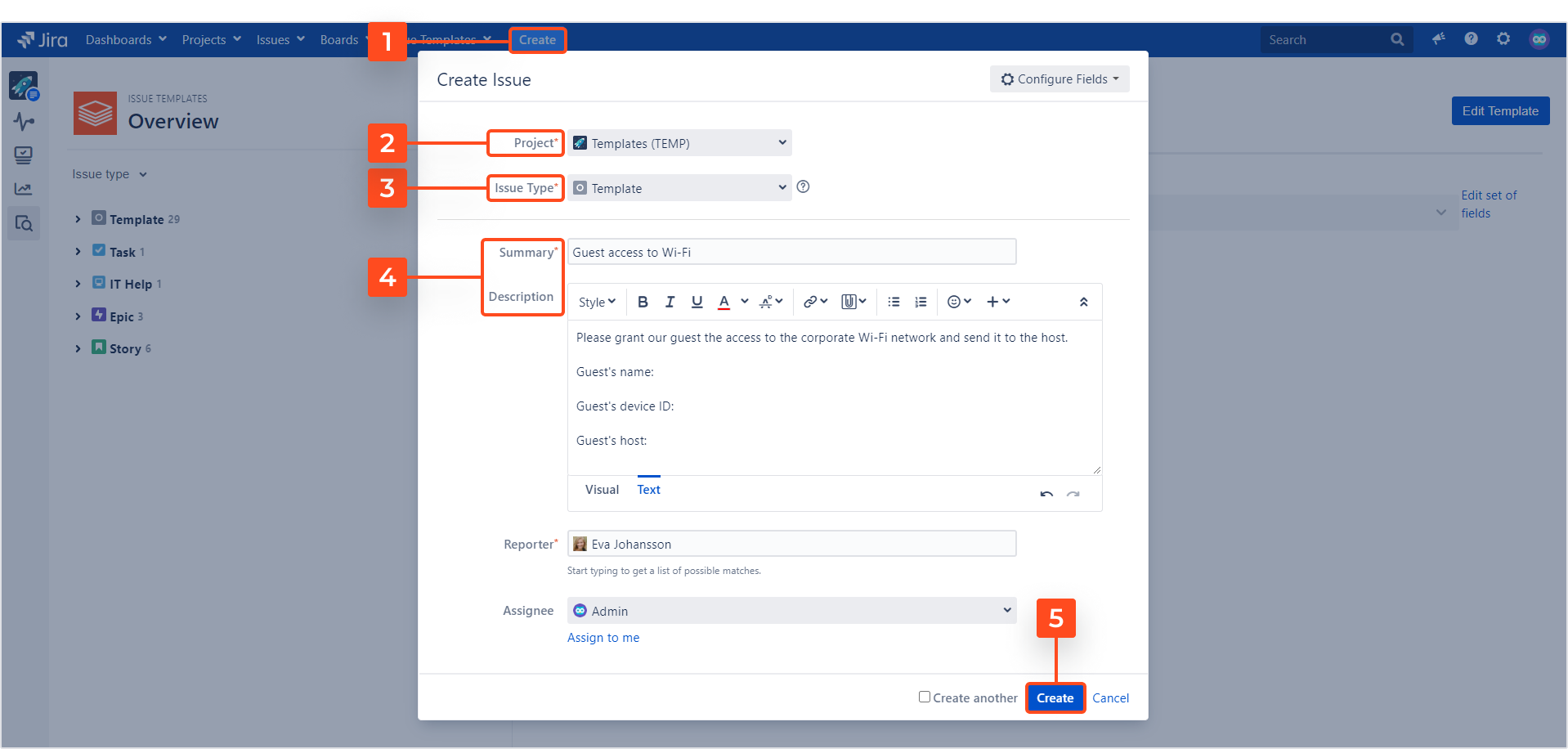 Issue Templates For Jira