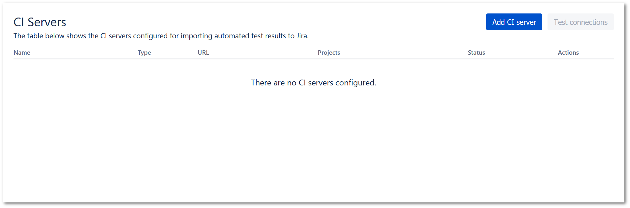 CI Servers configuration in TestFLO - Test Management for Jira