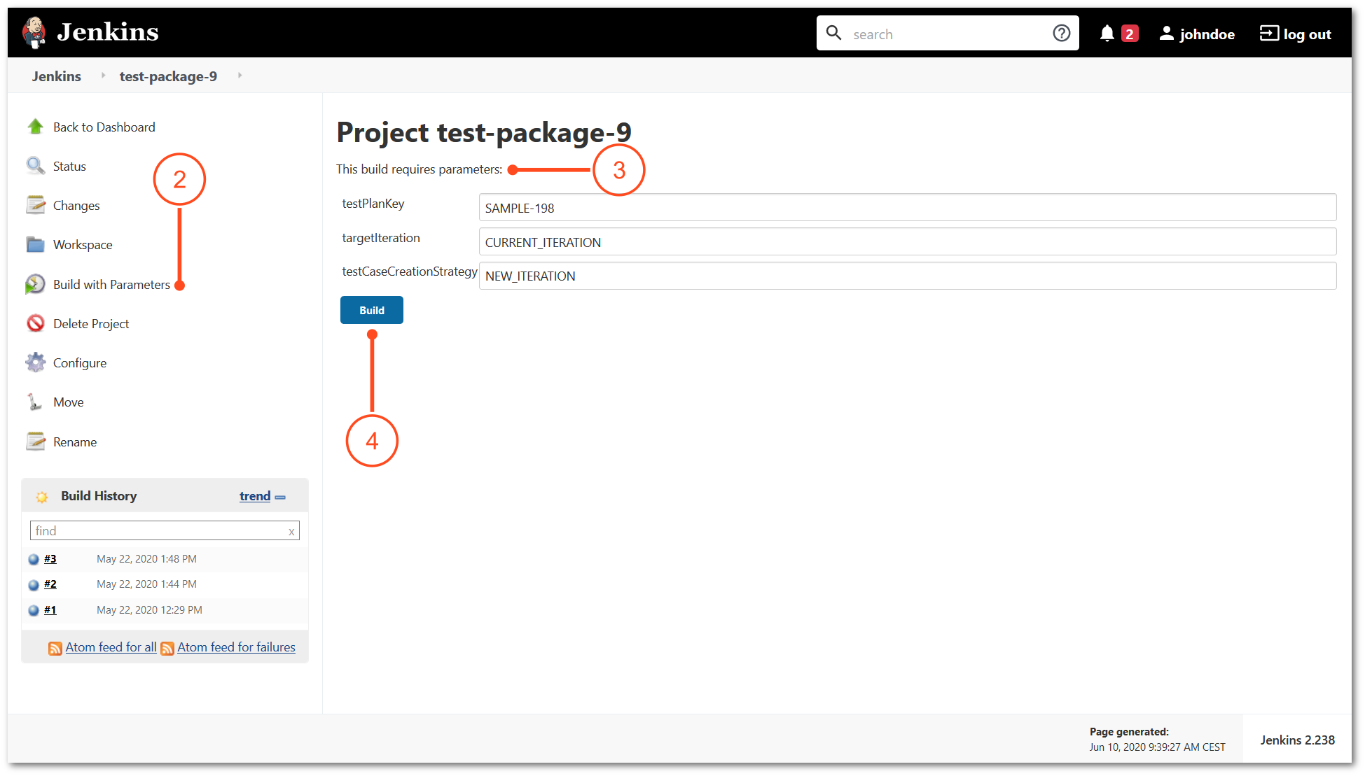 Run automated tests directly from Jenkins manually to TestFLO - Test Managemnet in Jira