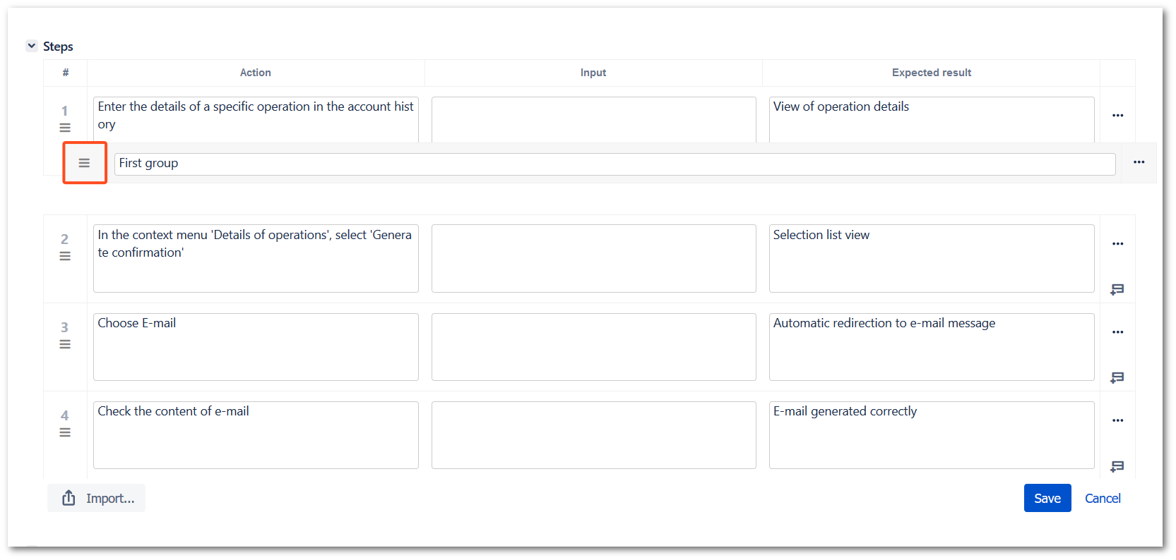 View steps with TestFLO Jira Test Management
